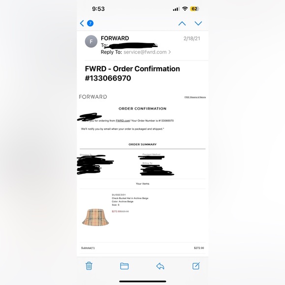 Burberry bucket hat - Picture 2 of 2